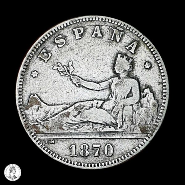España 1870 (74) 2 Pesetas