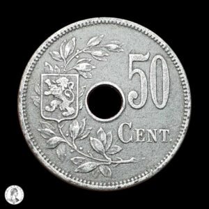 Bélgica 1918 50 Céntimos