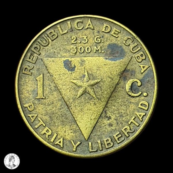 0012366r Cuba 1953 1 Centavo