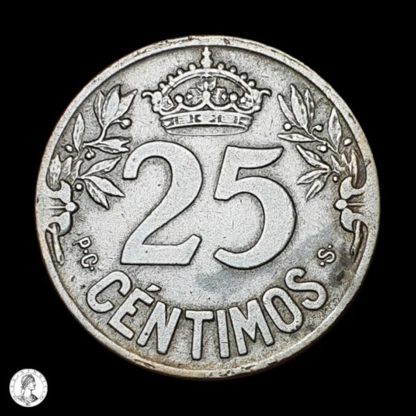 0012368r España 1925 25 Céntimos