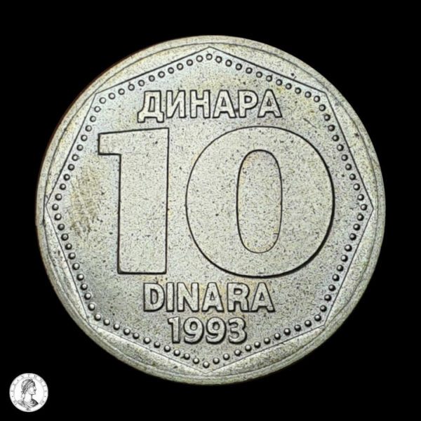 012357r Yugoslavia 1993 10 Dinares