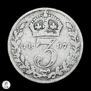 Reino Unido 1897 3 Peniques