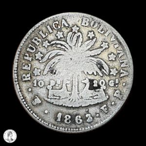 Bolivia 1863/2 FP 2 Soles