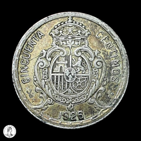 012380r España 1926 50 Céntimos