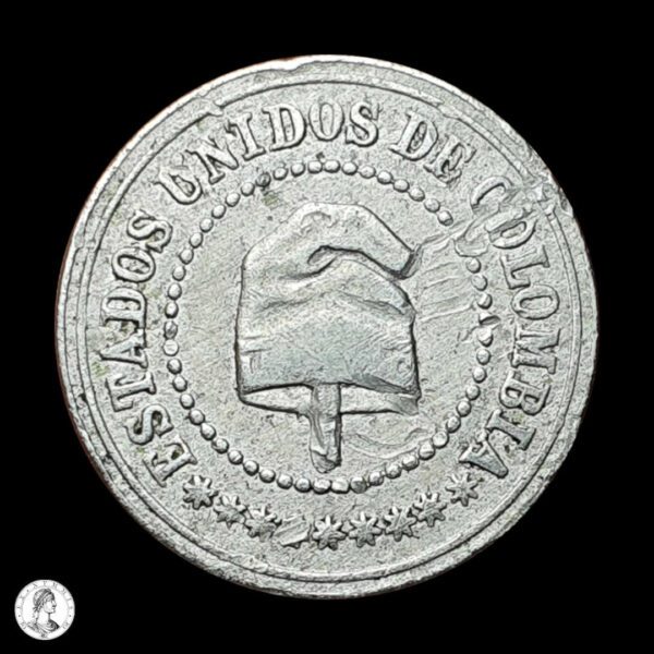 012381a Colombia 1886 2½ Centavos