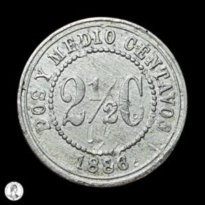 Colombia 1886 2½ Centavos