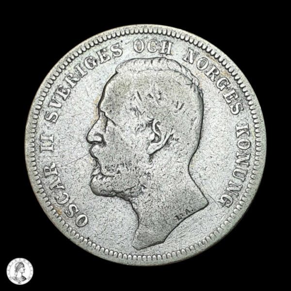 012383a Reinos Unidos De Suecia Y Noruega 1898 1 Corona