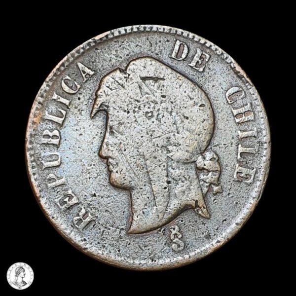 012384a Chile 1898 2½ Centavos