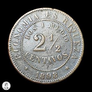 Chile 1898 2½ Centavos