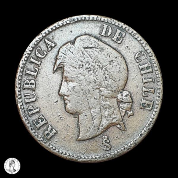 012385a Chile 1895 2½ Centavos