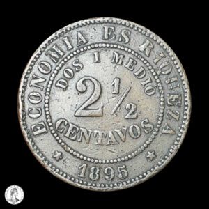 Chile 1895 2½ Centavos
