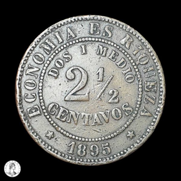012385r Chile 1895 2½ Centavos
