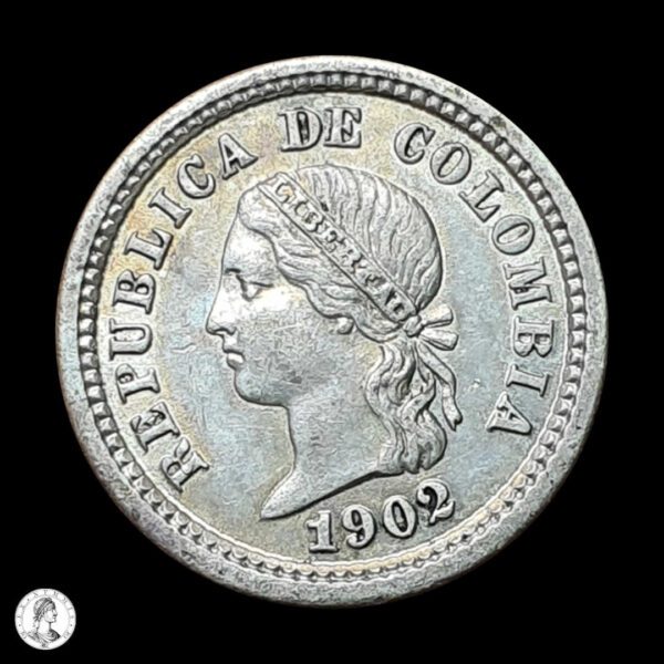 012389a Colombia 1902 5 Centavos