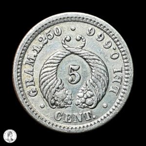 Colombia 1902 5 Centavos