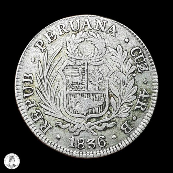 012390r Perú 1836 4 Reales