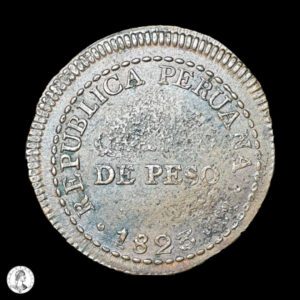 Perú 1823 1/4 Peso
