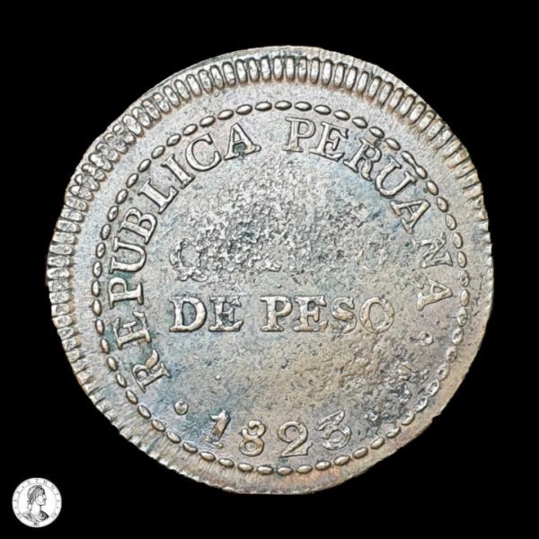 Perú 1823 1/4 Peso