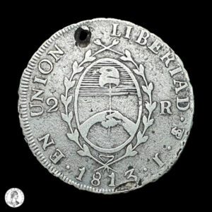 Provincias Unidas Del Río De La Plata 1813 J 2 Reales