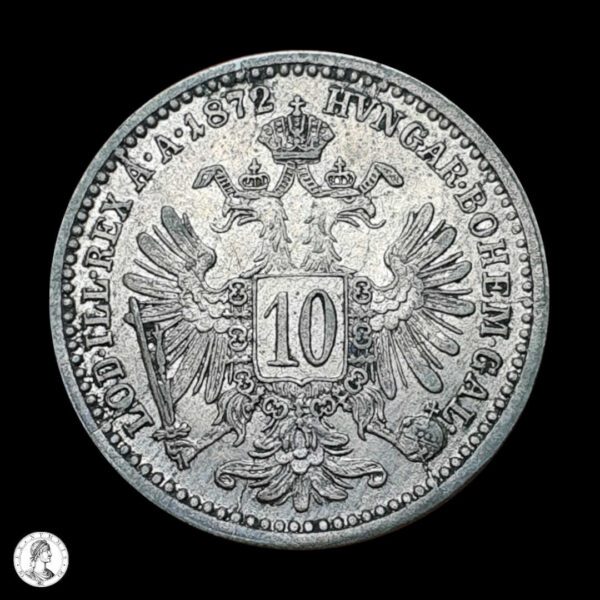 012426r Austria 1872 10 Kreuzer