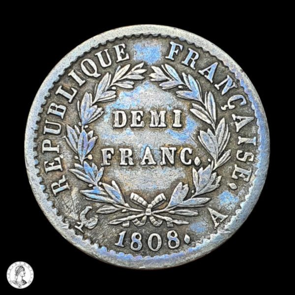012434r Francia Napoleón I (1804-1814) 1808 A 1/2 Franco