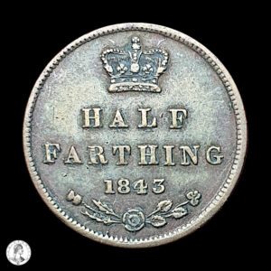 Reino Unido 1843 ½ Farthing