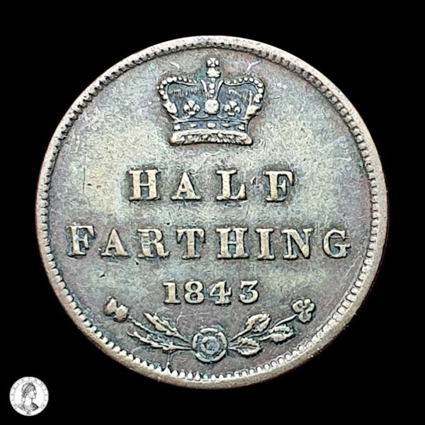 012445r Reino Unido 1843 ½ Farthing