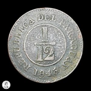 Paraguay 1845 1/12 Real