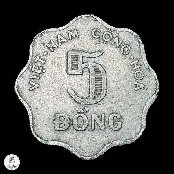 Vietnam Del Sur 1966 5 Đồng