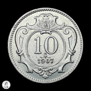 Imperio Austrohúngaro 1907 10 Hellers