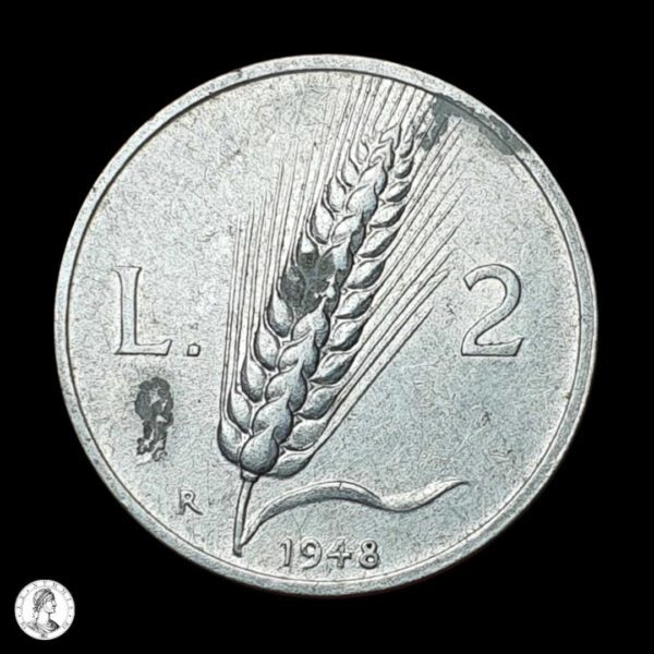 012467r Italia 1948 2 Liras