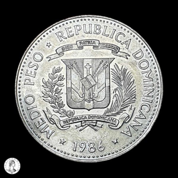 República Dominicana 1986  ½ Peso