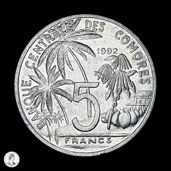 012471a Islas Comoras 1992 5 Francos