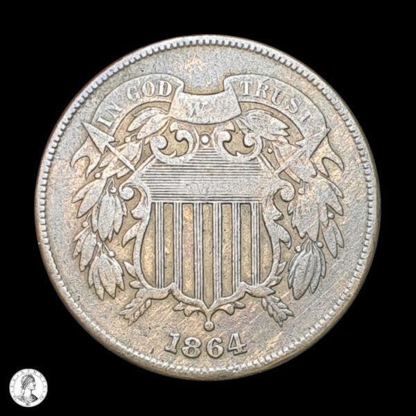 012487r Estados Unidos 1864 2 Centavos