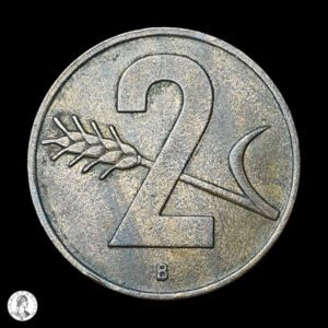 Suiza 1957 2 Céntimos