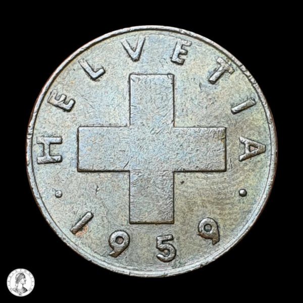 002014a Suiza 1959 1 Céntimo