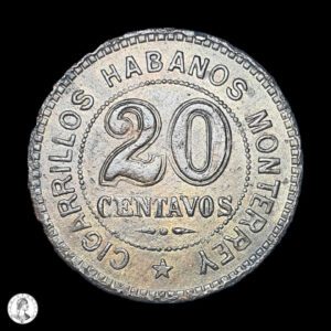 República Argentina 1910 20 Centavos