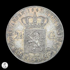 Países Bajos 1847 2 1/2 Florines