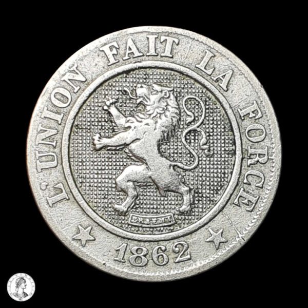 012510a Bélgica 1862 10 Céntimos