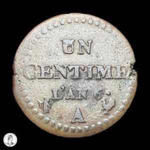 Francia L'An6 (1797) A - 1 Céntimo