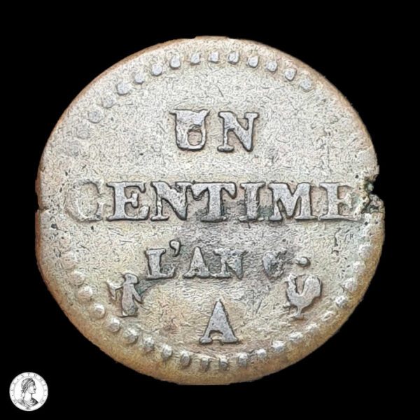012512r Francia L'An6 (1797) A - 1 Céntimo