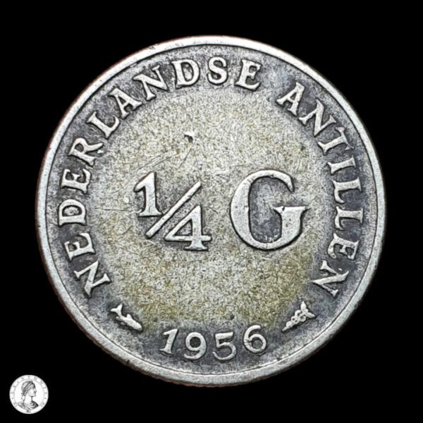 000304r Antillas Neerlandesas Juliana (1948-1980) 1956 ¼ Florines