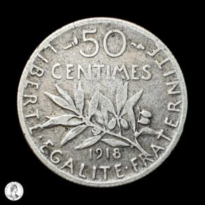 Francia 1918 50 Céntimos
