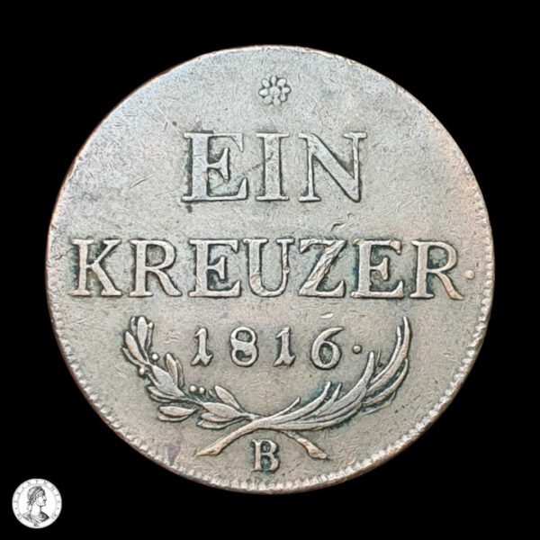 012416r Austria Francisco I (1804-1835) 1816 B 1 Kreuzer