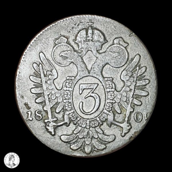 012422r Austria Francisco II (1792-1806) 1800 S 3 Kreuzer