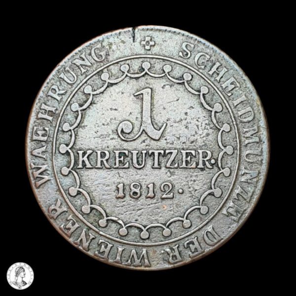 012424r Austria Francisco I (1804-1835) 1812 B 1 Kreuzer