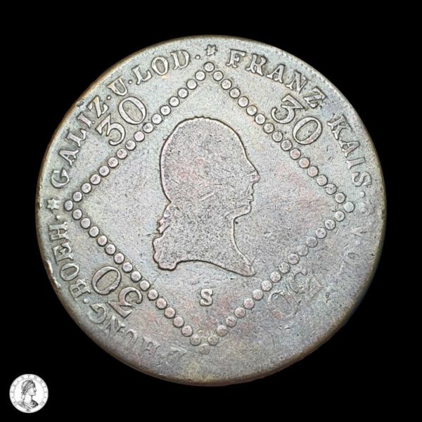 012431a Austria Francisco I (1804-1835) 1807 S 30 Kreuzer