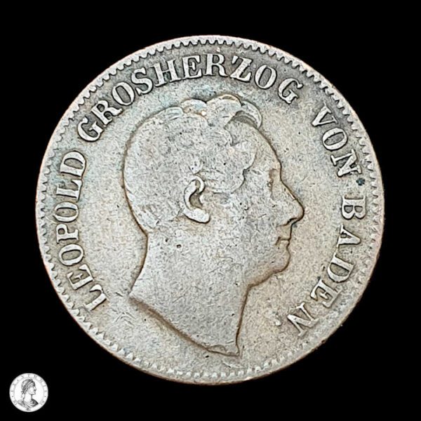 012437a Baden Leopoldo I (1830-1852) 1852 1 Kreuzer