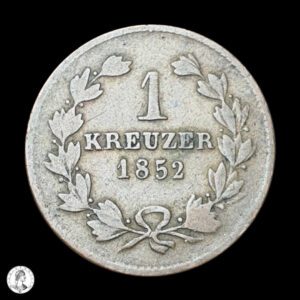 Baden Leopoldo I (1830-1852) 1852 1 Kreuzer