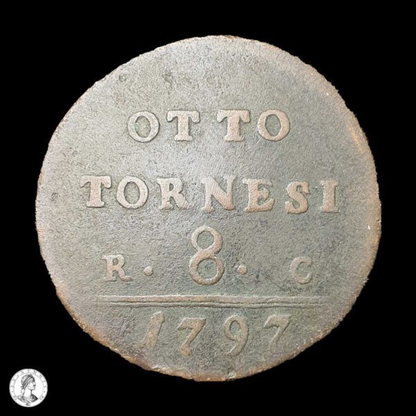 012551r Nápoles Fernando IV (1759-1816) 1797 8 Tornesi