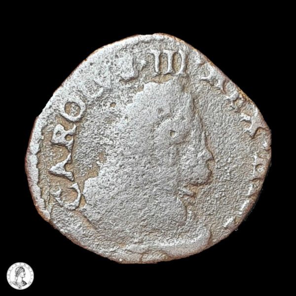 012569a Milán Carlos III (1706-1740) 1707 Quattrino